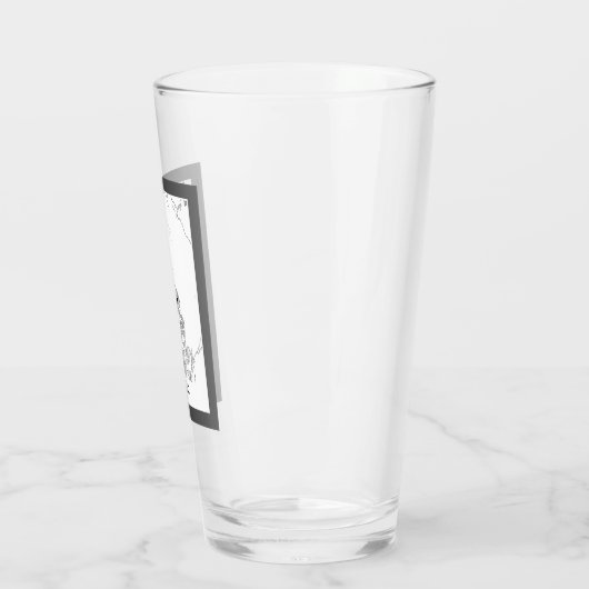 Bergen Noorwegen Moderne stadsplattegrond Glas (Links)