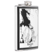 Bergen Noorwegen Moderne stadsplattegrond Heupfles (Rechts)