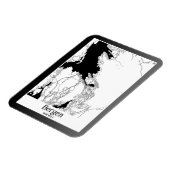 Bergen Noorwegen Moderne stadsplattegrond Magneet (Linkerzijde)