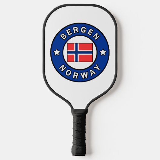 Bergen Noorwegen Pickleball Paddle (Achterkant)