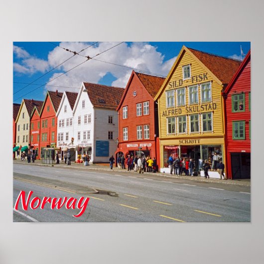 Bergen, Noorwegen Poster (Voorkant)