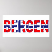 Bergen Noorwegen Poster (Voorkant)