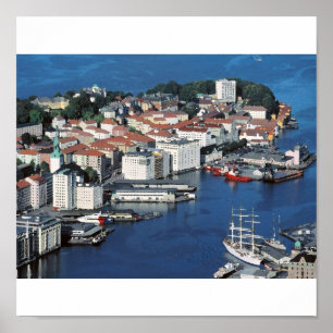 Bergen Noorwegen Poster