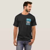 Bergen Noorwegen Reisposter T-shirt (Voorkant volledig)