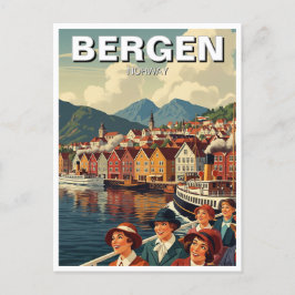  Bergen Noorwegen Reizen Briefkaart