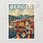  Bergen Noorwegen Reizen Briefkaart (Voorkant)
