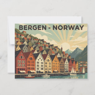  Bergen Noorwegen Reizen Briefkaart