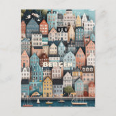 Bergen Noorwegen Reizen Briefkaart (Voorkant)