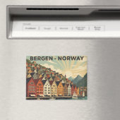  Bergen Noorwegen Reizen Magneet (Insitu (Vaatwasser))