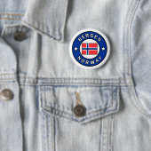Bergen Noorwegen Ronde Button 5,7 Cm (In situ)