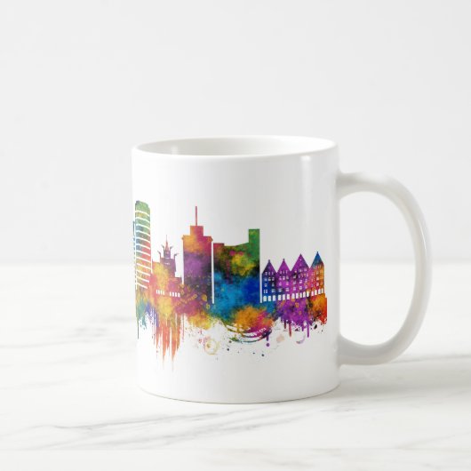 Bergen Noorwegen Skyline Koffiemok (Rechts)