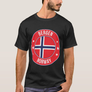 Bergen, Noorwegen Stad T-shirt