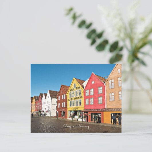 Bergen, Noorwegen winkels en warenhuizen kaart (Staand voorkant)