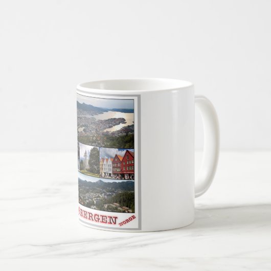 Bergen - Norge - I Love - Koffiemok (Voorkant rechts)