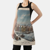 Bergen, Norway Christmas Apron Schort (Insitu)