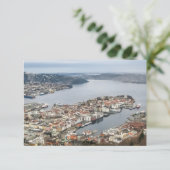 Bergen Norway Kaart (Staand voorkant)