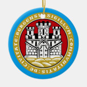 Bergen Norway * Kerstversiering Keramisch Ornament (Voorkant)