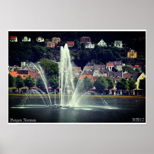 #Bergen #Norway Poster (Voorkant)