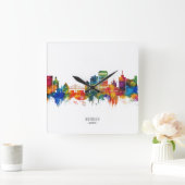 Bergen Norway Skyline Vierkante Klok (Huis)