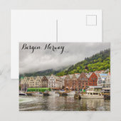 Bergen Norway Travel Photo Briefkaart (Voorkant / Achterkant)