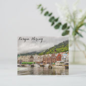 Bergen Norway Travel Photo Briefkaart (Staand voorkant)
