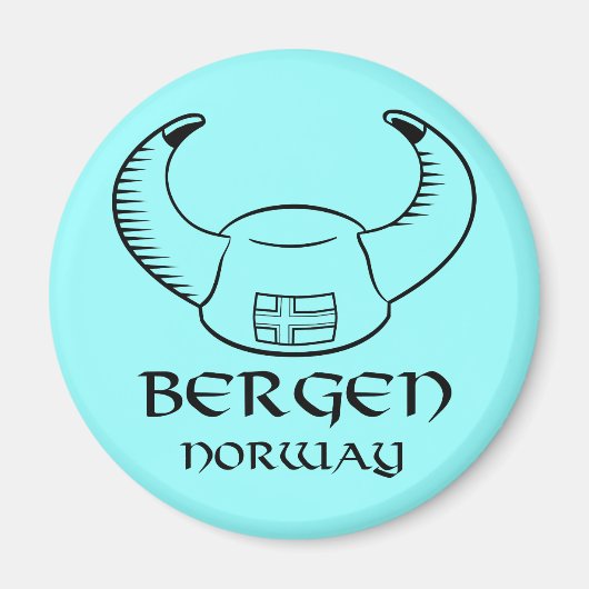 Bergen Norway Viking Pet Magneet (Voorkant)