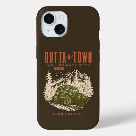 Bergen Offroad Out of Town Case-Mate iPhone Case (Achterkant)