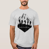 Bergen: Omdat vlak is saai T-shirt (Voorkant)