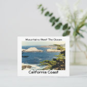 Bergen ontmoeten de oceaan briefkaart (Staand voorkant)