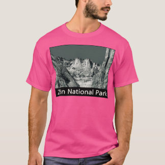 Bergen op de reis van het Nationaal Park Zion T-shirt