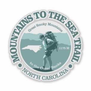 Bergen op het spoor van het Zee (T) Sticker