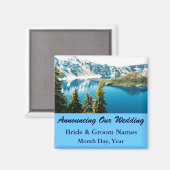 Bergen op Lake Wedding Save the Date Magnet (Voorkant / Achterkant)