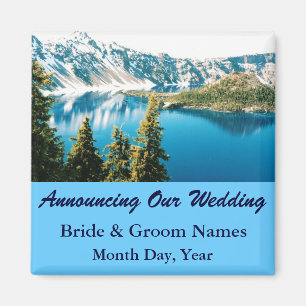 Bergen op Lake Wedding Save the Date Magnet