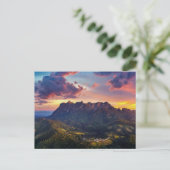 Bergen op Sunset Briefkaart (Staand voorkant)