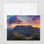 Bergen op Sunset Briefkaart (Voorkant / Achterkant)