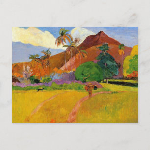 "Bergen op Tahiti" - Briefkaart Paul Gauguin