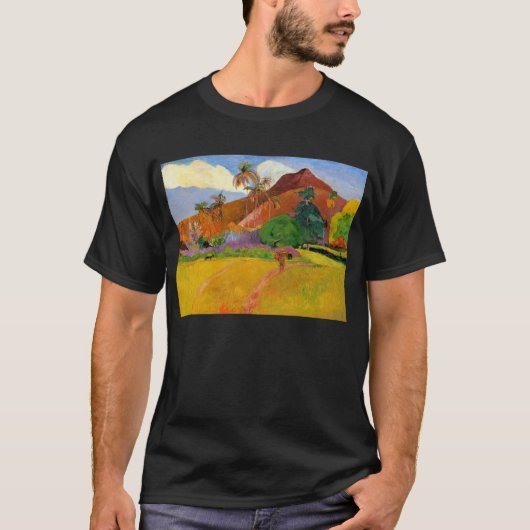 "Bergen op Tahiti" - Paul Gauguin T-Shirt (Voorkant)
