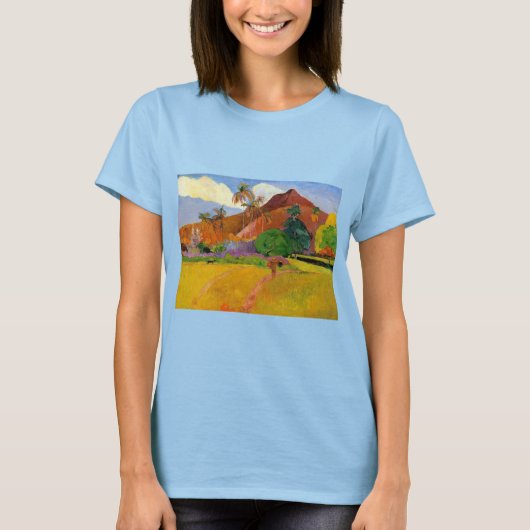 "Bergen op Tahiti" - Paul Gauguin T-Shirt (Voorkant)