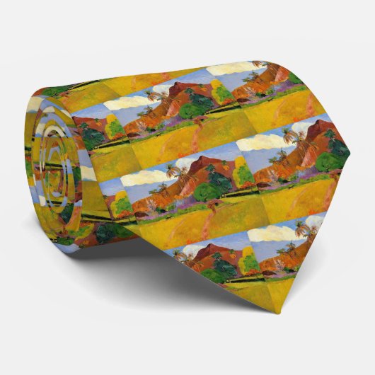 "Bergen op Tahiti" - Stropdas Paul Gauguin (Opgerold)