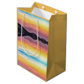 Bergen op zonsondergang, hemel boven en onder medium cadeauzakje (Achterkant Gekanteld)