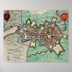Bergen op Zoom in 1649 Poster