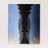 Bergen over het meer van Matheson in Nieuw-Zeeland Legpuzzel (Verticaal)