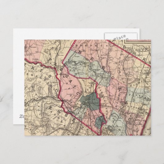 Bergen, Passaic Cos, NJ Briefkaart (Voorkant / Achterkant)