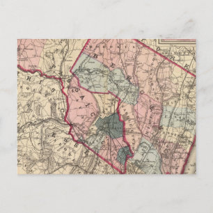 Bergen, Passaic Cos, NJ Briefkaart