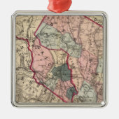 Bergen, Passaic Cos, NJ Metalen Ornament (Voorkant)