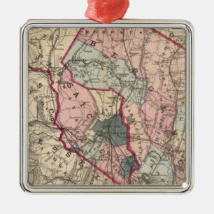 Bergen, Passaic Cos, NJ Metalen Ornament