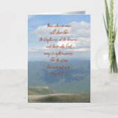 Bergen pastor Appreciation Card Kaart (Voorkant)