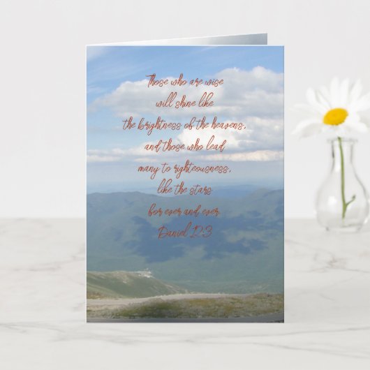 Bergen pastor Appreciation Card Kaart (Kleine Plant)