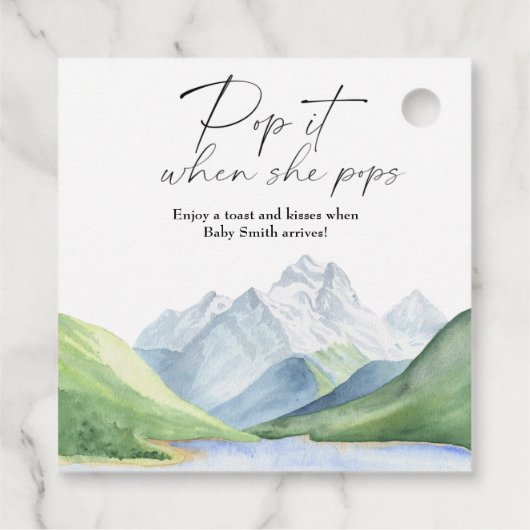 Bergen - Pop het als ze poppen Bedankjes Labels (Achterkant)