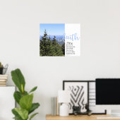 bergen Psalm 121:1-2 Faith Poster (Thuiskantoor)